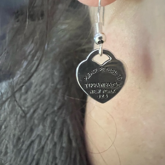 Earrings (homemade) stamped Tiffany & Co - Picture 9 of 9